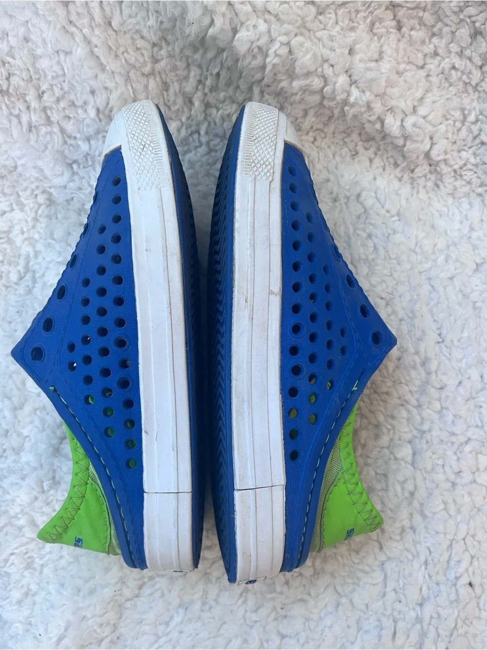 Skechers Kids Royal Blue Slip-On Water Sneakers 13 Shoes Green Boys